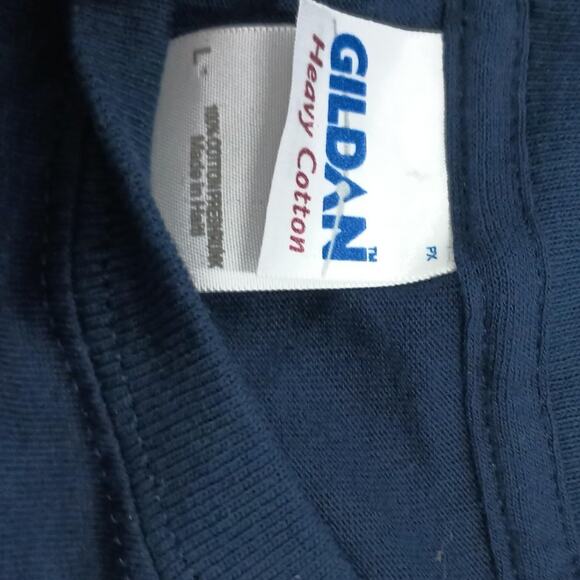 Aspen Ski Resort - Employee Uniform - Mens Navy Blue - Gildan Large (L) T-Shirt - Picture 4 of 4